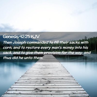 Picture 02 - Genesis 42:25 KJV - Then Joseph commanded to fill their sacks with - Bible Verse Picture