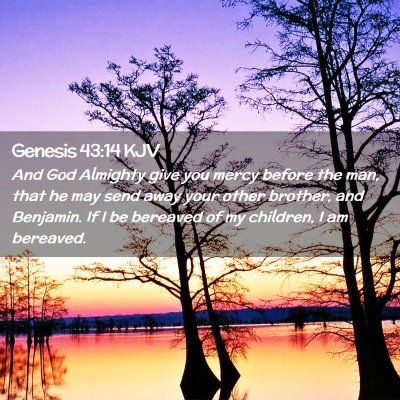 Picture 02 - Genesis 43:14 KJV - And God Almighty give you mercy before the man, - Bible Verse Picture