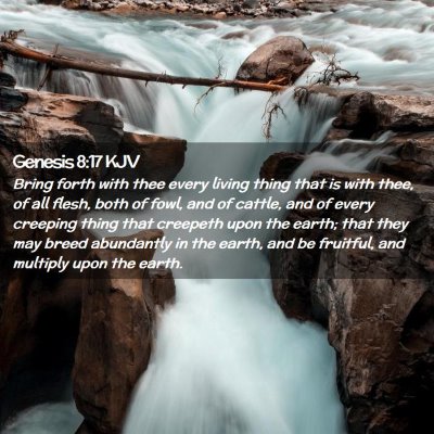 Picture 02 - Genesis 8:17 KJV - Bring forth with thee every living thing that is - Bible Verse Picture