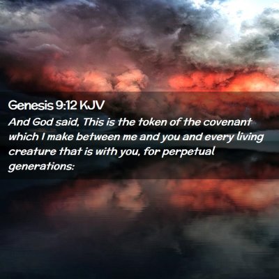 Picture 02 - Genesis 9:12 KJV - And God said, This is the token of the covenant - Bible Verse Picture