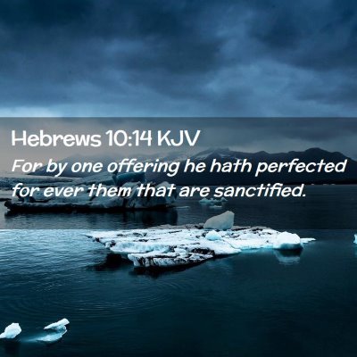 Picture 02 - Hebrews 10:14 KJV - For by one offering he hath perfected for ever - Bible Verse Picture