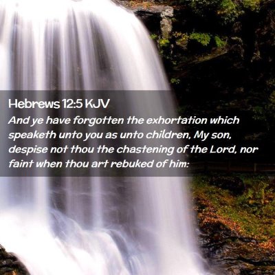 Picture 02 - Hebrews 12:5 KJV - And ye have forgotten the exhortation which - Bible Verse Picture