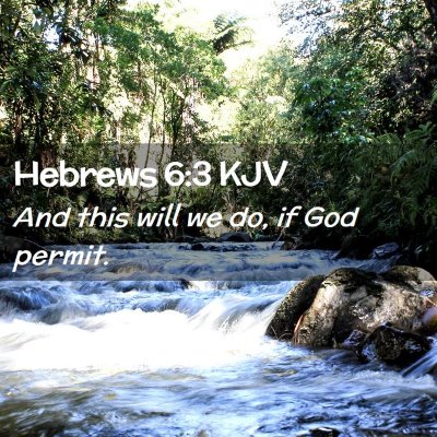 Picture 02 - Hebrews 6:3 KJV - And this will we do, if God - Bible Verse Picture