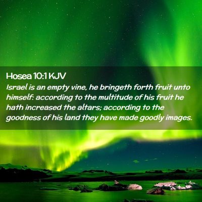 Picture 02 - Hosea 10:1 KJV - Israel is an empty vine, he bringeth forth fruit - Bible Verse Picture