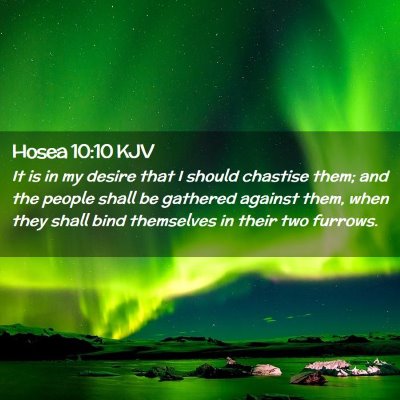 Picture 02 - Hosea 10:10 KJV - It is in my desire that I should chastise them; - Bible Verse Picture