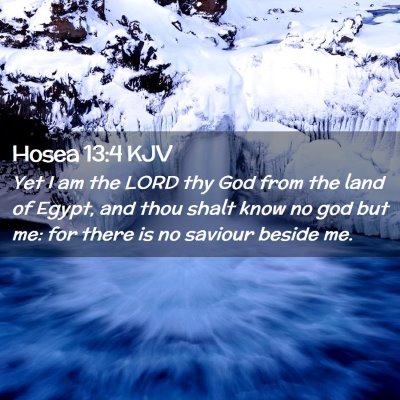 Picture 02 - Hosea 13:4 KJV - Yet I am the LORD thy God from the land of Egypt, - Bible Verse Picture