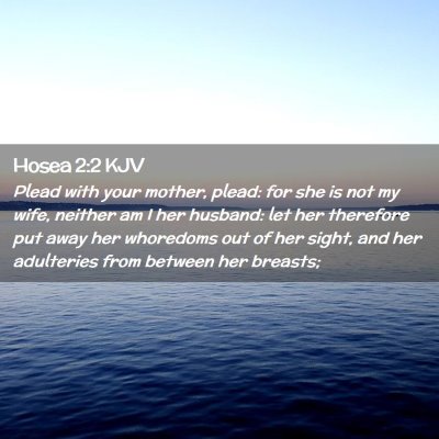 Picture 02 - Hosea 2:2 KJV - Plead with your mother, plead: for she is not my - Bible Verse Picture