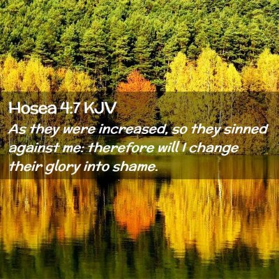 Picture 02 - Hosea 4:7 KJV - As they were increased, so they sinned against - Bible Verse Picture