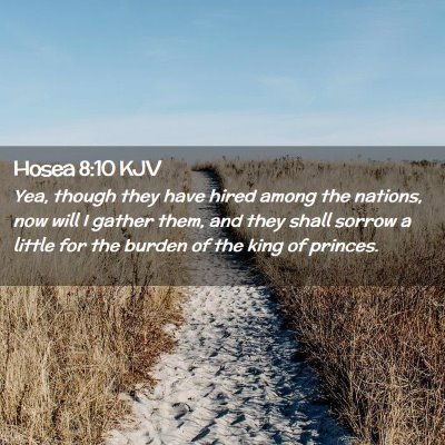 Picture 02 - Hosea 8:10 KJV - Yea, though they have hired among the nations, - Bible Verse Picture