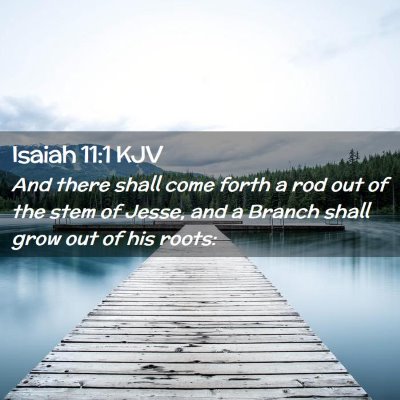 Picture 02 - Isaiah 11:1 KJV - And there shall come forth a rod out of the stem - Bible Verse Picture