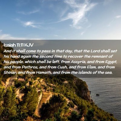 Picture 02 - Isaiah 11:11 KJV - And it shall come to pass in that day, that the - Bible Verse Picture