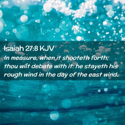 Picture 02 - Isaiah 27:8 KJV - In measure, when it shooteth forth, thou wilt - Bible Verse Picture