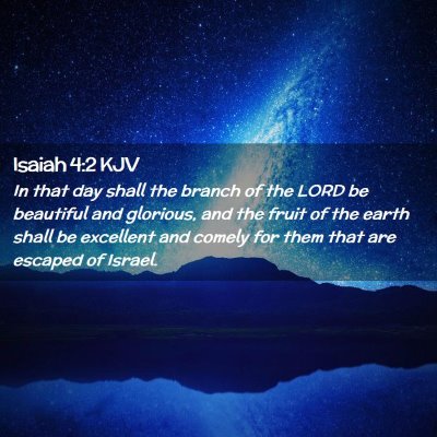 Picture 02 - Isaiah 4:2 KJV - In that day shall the branch of the LORD be - Bible Verse Picture