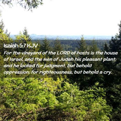 Picture 02 - Isaiah 5:7 KJV - For the vineyard of the LORD of hosts is the - Bible Verse Picture