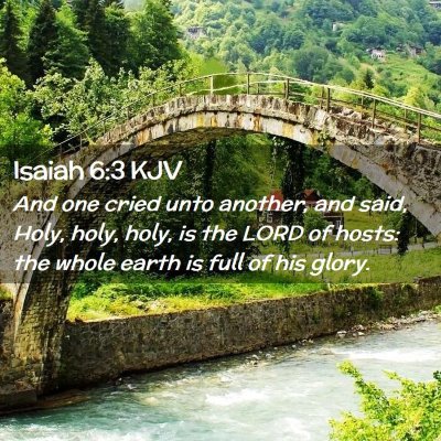Picture 02 - Isaiah 6:3 KJV - And one cried unto another, and said, Holy, holy, - Bible Verse Picture
