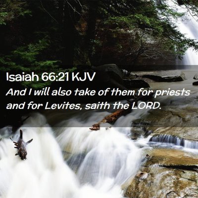 Picture 02 - Isaiah 66:21 KJV - And I will also take of them for priests and for - Bible Verse Picture
