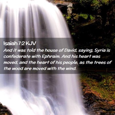 Picture 02 - Isaiah 7:2 KJV - And it was told the house of David, saying, Syria - Bible Verse Picture