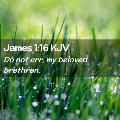 Picture 02 - James 1:16 KJV - Do not err, my beloved - Bible Verse Picture