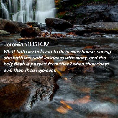 Picture 02 - Jeremiah 11:15 KJV - What hath my beloved to do in mine house, seeing - Bible Verse Picture