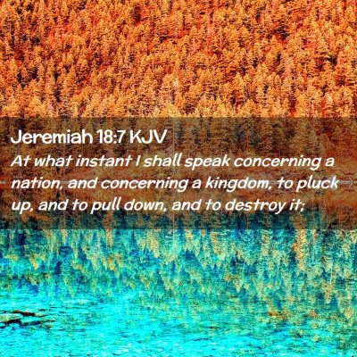 Picture 02 - Jeremiah 18:7 KJV - At what instant I shall speak concerning a - Bible Verse Picture