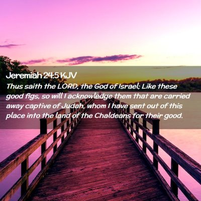Picture 02 - Jeremiah 24:5 KJV - Thus saith the LORD, the God of Israel; Like - Bible Verse Picture