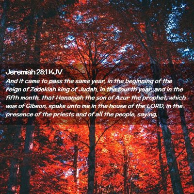 Picture 02 - Jeremiah 28:1 KJV - And it came to pass the same year, in the - Bible Verse Picture
