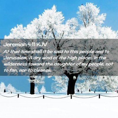Picture 02 - Jeremiah 4:11 KJV - At that time shall it be said to this people and - Bible Verse Picture