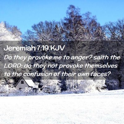 Picture 02 - Jeremiah 7:19 KJV - Do they provoke me to anger? saith the LORD: do - Bible Verse Picture