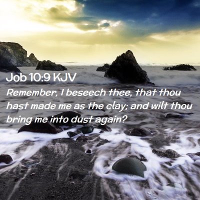 Picture 02 - Job 10:9 KJV - Remember, I beseech thee, that thou hast made me - Bible Verse Picture