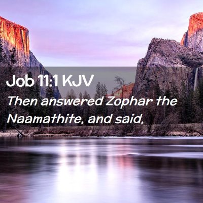 Picture 02 - Job 11:1 KJV - Then answered Zophar the Naamathite, and - Bible Verse Picture