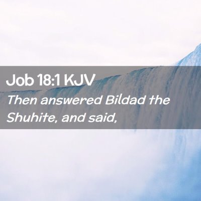 Picture 02 - Job 18:1 KJV - Then answered Bildad the Shuhite, and - Bible Verse Picture