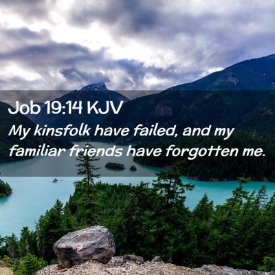 Picture 02 - Job 19:14 KJV - My kinsfolk have failed, and my familiar friends - Bible Verse Picture