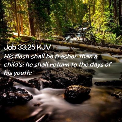 Picture 02 - Job 33:25 KJV - His flesh shall be fresher than a child's: he - Bible Verse Picture