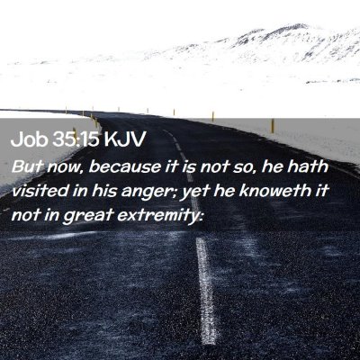 Picture 02 - Job 35:15 KJV - But now, because it is not so, he hath visited in - Bible Verse Picture