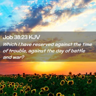 Picture 02 - Job 38:23 KJV - Which I have reserved against the time of - Bible Verse Picture