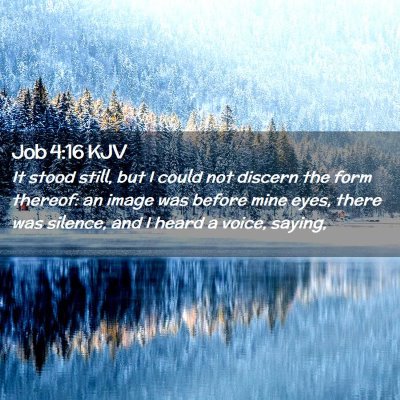 Picture 02 - Job 4:16 KJV - It stood still, but I could not discern the form - Bible Verse Picture