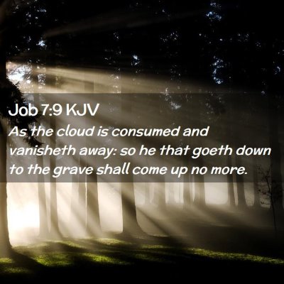 Picture 02 - Job 7:9 KJV - As the cloud is consumed and vanisheth away: so - Bible Verse Picture