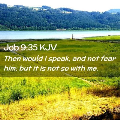 Picture 02 - Job 9:35 KJV - Then would I speak, and not fear him; but it is - Bible Verse Picture