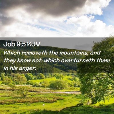 Picture 02 - Job 9:5 KJV - Which removeth the mountains, and they know not: - Bible Verse Picture