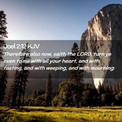Picture 02 - Joel 2:12 KJV - Therefore also now, saith the LORD, turn ye even - Bible Verse Picture