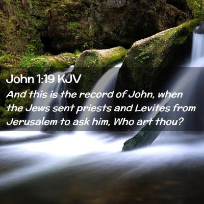 Picture 02 - John 1:19 KJV - And this is the record of John, when the Jews - Bible Verse Picture