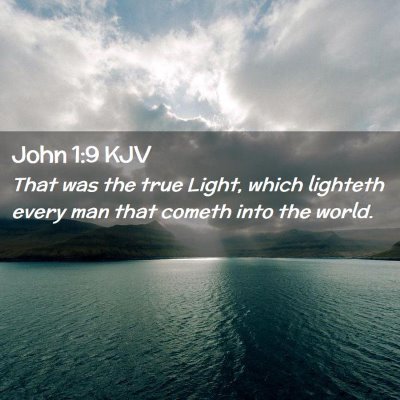 Picture 02 - John 1:9 KJV - That was the true Light, which lighteth every man - Bible Verse Picture