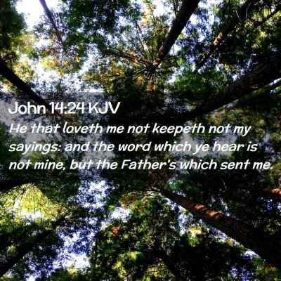 Picture 02 - John 14:24 KJV - He that loveth me not keepeth not my sayings: and - Bible Verse Picture