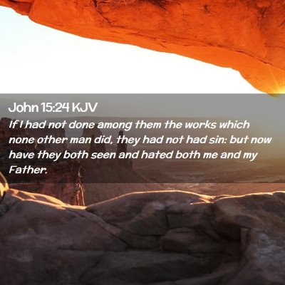 Picture 02 - John 15:24 KJV - If I had not done among them the works which none - Bible Verse Picture