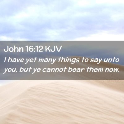 Picture 02 - John 16:12 KJV - I have yet many things to say unto you, but ye - Bible Verse Picture