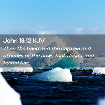 Picture 02 - John 18:12 KJV - Then the band and the captain and officers of the - Bible Verse Picture