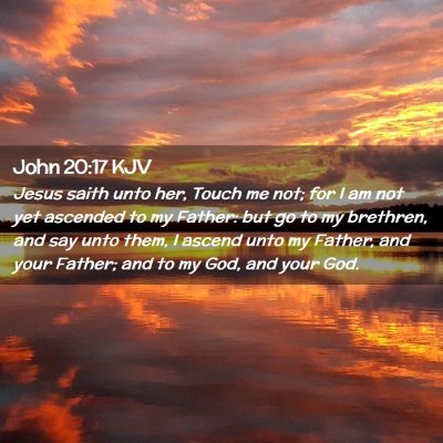 Picture 02 - John 20:17 KJV - Jesus saith unto her, Touch me not; for I am not - Bible Verse Picture