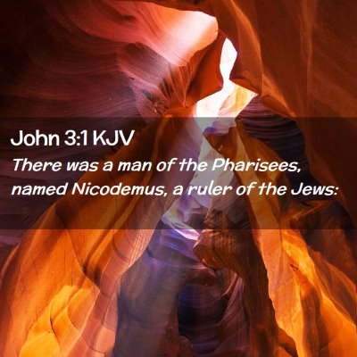 Picture 02 - John 3:1 KJV - There was a man of the Pharisees, named - Bible Verse Picture