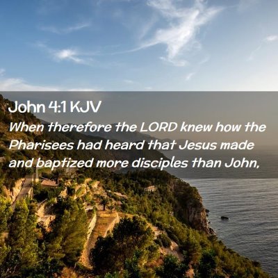 Picture 02 - John 4:1 KJV - When therefore the LORD knew how the Pharisees - Bible Verse Picture