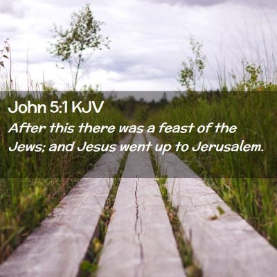 Picture 02 - John 5:1 KJV - After this there was a feast of the Jews; and - Bible Verse Picture